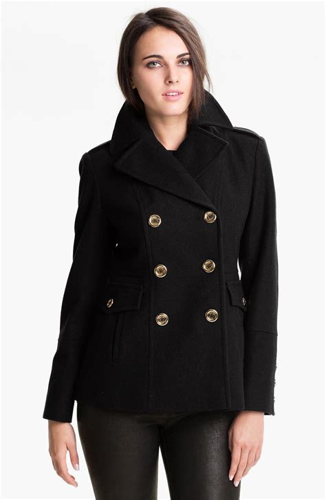 michael kors peacoat women& 39|Michael Kors wool winter coats.